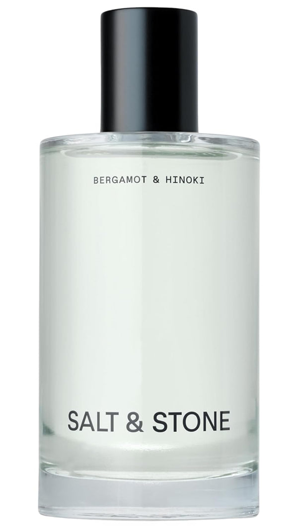 Salt & Stone Body Mist, Bergamot & Hinoki Scent - Skincare Infused Perfume Hair & Body Spray for Women and Men (3.4 fl