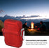 2PCS Torch Lighter Case, IP56 Waterproof Portable Cover for Outdoor Camping Travel (Red)