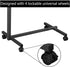 Kcelarec Bed Tray Overbed Table with Wheels, Rolling Tray Tables - Beds Side Table for Laptop, Eating, Rolling Beds