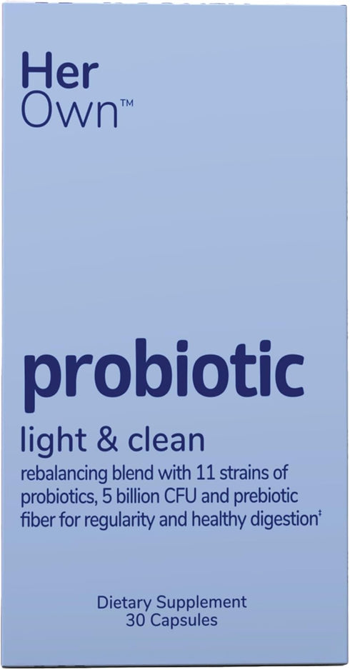 her own Probiotics for Women - 30 Capsules, 5 Billion CFUs with Prebiotics, 11 Strains, Vegan, Non-GMO