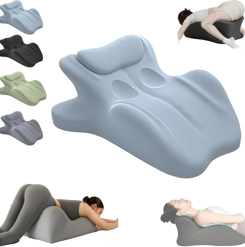 Meivoria 27 Angle Ergonomic Intimacy Pillow for Couples, Supportive Memory Foam Wedge Cushion