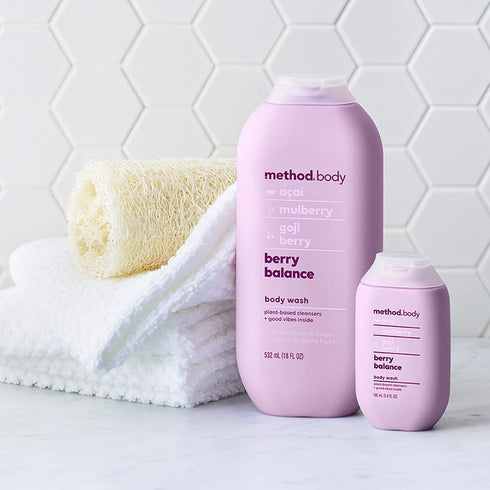 Method Body Wash, Berry Balance, 18 oz, Paraben and Phthalate Free (Pack of 1)