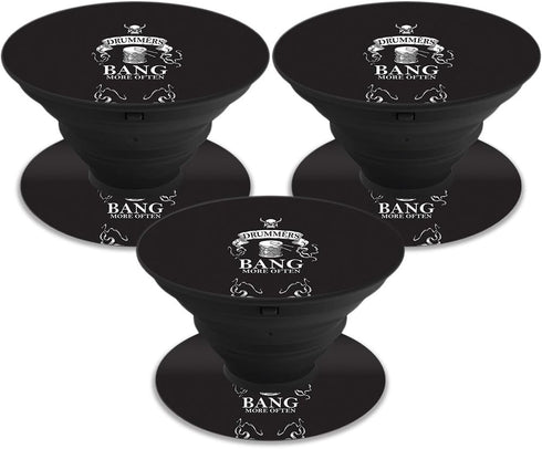 MightySkins Skin for PopSockets (3 Pack) - Drummers | Unique Vinyl Decal Wrap Cover | Protective, Durable, Easy to