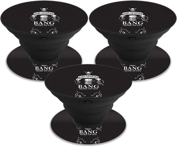 MightySkins Skin for PopSockets (3 Pack) - Drummers | Unique Vinyl Decal Wrap Cover | Protective, Durable, Easy to