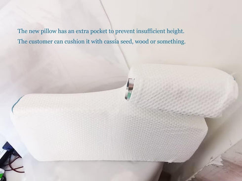 JACKGOLD Arched Cuddle Pillow,Couples Pillow with Slow Rebound and Breathable Memory Foam,Couple Cuddle Sleep for Anti