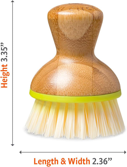 Full Circle Green Bubble Up Bamboo Dish Brush, White, Model: FC12115G