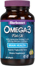 Bluebonnet Nutrition Omega-3 Brain Formula Natural Wild Caught, DHA 860 mg EPA 120 mg, 60 Softgels