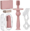 haakaa Training Toothbrush Set Oral Care Kit, Soft Silicone Toothbrush for Baby,