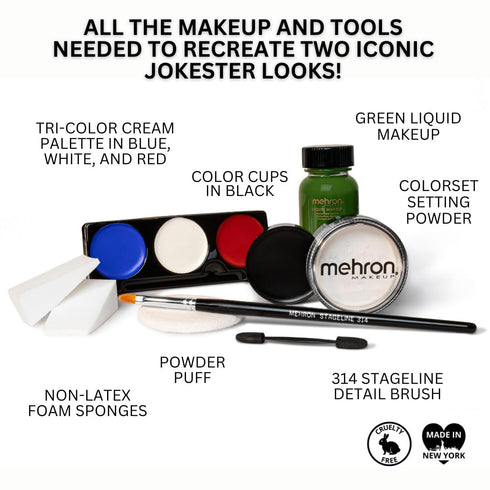 Mehron Makeup Premium Character Kits for Halloween & Cosplay, Complete Makeup Kit with Tools & Instructions