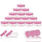 ZEJIA 10 Gram Sample Containers, 20 Count Small Plastic Jars with Lids, Refillable Empty Cosmetic Containers (Pink)