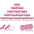 ZEJIA 10 Gram Sample Containers, 20 Count Small Plastic Jars with Lids, Refillable Empty Cosmetic Containers (Pink)