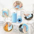 2 Pack Upgraded Reusable Cleaning Cloths, Extra Thick Durable Disposable Kitchen Dish Towels, Blue