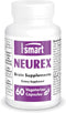 Supersmart Neurex Brain Supplement Formula - Improve Memory & Cognitive Processing, Non-GMO & Gluten Free - 60 Caps