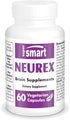 Supersmart Neurex Brain Supplement Formula - Improve Memory & Cognitive Processing, Non-GMO & Gluten Free - 60 Caps