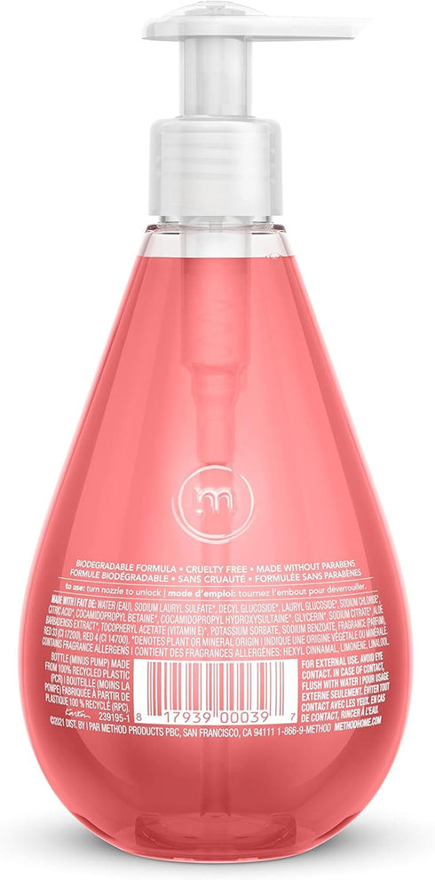 Method Gel Hand Soap, Pink Grapefruit, 12 oz, Pack of 1