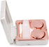 Honbay Fashion Marble Contact Lens Case, Portable Kit with Mirror (Square) (Rose Gold)