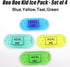 Small Gel Ice Packs for Injuries, Reusable Flexible Mini Ice Pack Cold Compress for Pain Relief, Bulk (4pcs)