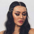 Yean Gold Sequins Head Chain, Boho Festival Forehead Hair Jewelry for Women and Girls, Halloween Costume Headpiece