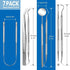 Professional Dental Tools Kit, 7 Pieces Dental Oral Kit with Pouch