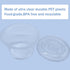 Qinsihwn 50 Pack 8 OZ Disposable Plastic Cups with Lids,Clear Portion Cups with Flat Lids,Disposable Clear Ice Cream