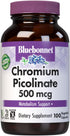 BlueBonnet Nutrition Chromium Picolinate, 500 mcg, 100 Count, Non-GMO, Vegan, Gluten & Dairy Free