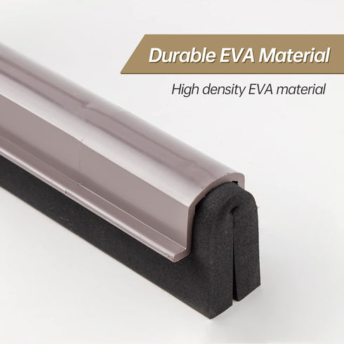 Eyliden Floor Squeegee Scrubber: Heavy Duty Telescopic Handle for No-Scratch Floor Cleaning, EVA Foam Blade