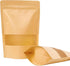 Moretoes 72pcs Kraft Paper Resealable Bags, 5.9x8.6 Inches Stand Up Pouches for Food Packaging, Ziplock Coffee Bags