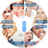 Darate Neti Pot Sinus Rinse Bottle, 500ML Nose Wash Cleaner for Adult & Kid, BPA Free with Sticker Thermometer