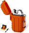 Outdoors Waterproof Lighter - USB Electronic Rechargeable Double Arc Plasma Lighter for Camping, Hiking, BBQ (Orange)