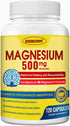 Magnesium Complex Supplement 500mg, 10 in 1 - Magnesium Glycinate, Citrate, Malate, Plus More with Vitamin D3 & Zinc
