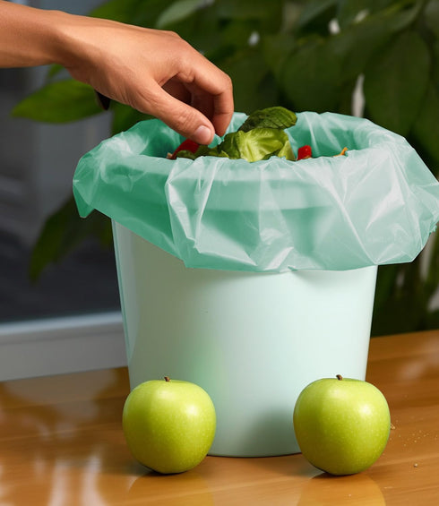 AYOTEE 3 Gallon Compost Bags, 125 Packs, Small Biodegradable Trash Bags for Countertop Bin, Compostable Bags