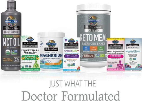 Garden of Life Whole Food Magnesium Powder - Raspberry Lemon, Vegan Supplement for Calm & Regularity