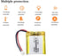 Liter energy battery 3.7V 802525 400mAh Pack 2.0mm Lithium Polymer ion Battery Rechargeable Polymer Battery with JST