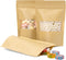 Resealable Bags 200 Packs Coffee Bags, Packaging Bags for Small Business, Stand Up Pouches with Window, Kraft Paper Bags