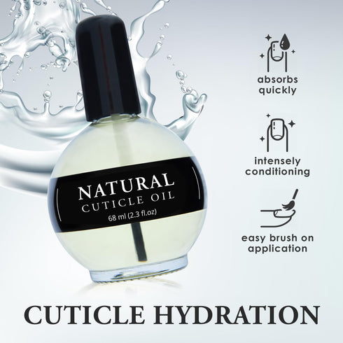 Moisturizing Cuticle & Nail Care Oil, 2.3 Fl Oz Unscented, Infused with Jojoba Oil, Aloe, Vitamin E