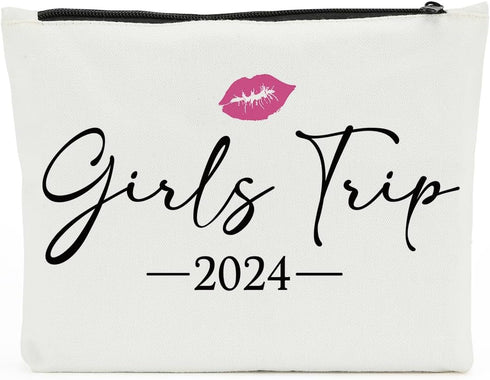 Weekend Gift Travel Makeup Bag, Graduation Gift for Women, BFF Bestie Gift, Christmas Birthday