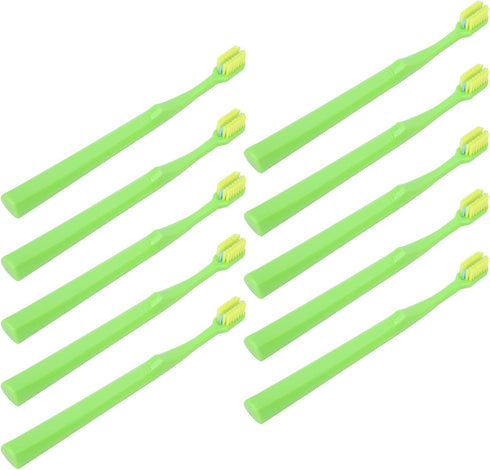 plplaaoo 10pcs V-Shaped Orthodontic Toothbrushes for Braces, Soft Bristle Toothbrush for Kids Adults