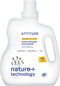 ATTITUDE Liquid Laundry Detergent, EWG Verified, HE Compatible, Vegan, Citrus Zest, 40 Loads, 67.6 Fl Oz, Plant Based