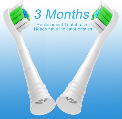 Replacement Toothbrush Heads for Philips Sonicare, 12 Pack for Snap-on Electric Tooth Brushes (12 White, 1 Count)