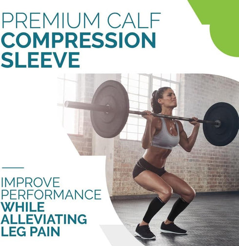 Run Forever Calf Compression Sleeves for Men and Women - Footless Compression Socks for Pain Relief