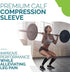 Run Forever Calf Compression Sleeves for Men and Women - Footless Compression Socks for Pain Relief