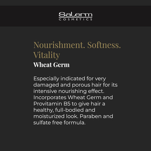 SALERM Nourishing Hair Mask, 6.74 Oz, with Wheat Germ - Deep Hydration for Dry and Damaged Hair