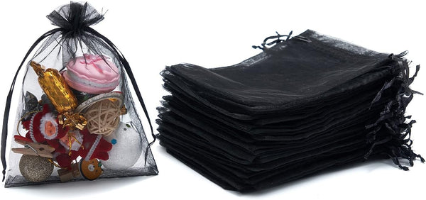 Tendwarm 50PCS Organza Gift Bag - 5X7 Inches Drawstring Favor Pouches for Jewelry Candy