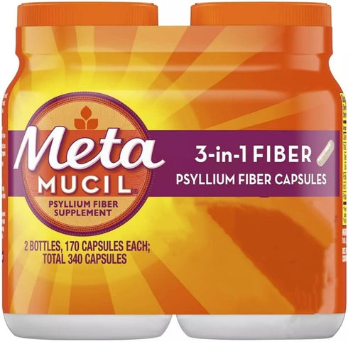 Metamucil Fiber Therapy - Fiber Supplement for Regularity, 170 Count (Pack of 2)