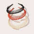 WOVOWOVO 10 Packs Plastic Hair Bands with Teeth, Thin Non-Slip Headbands for Women Girls Teens