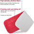 Microfiber Replacement Mop Pad, 18 x 6 Wet & Dry Cleaning Refills, 6 Pack, Reusable Floor Mop Pads - Red