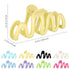 NOLITOY 8Pcs Hair Clips for Women, 4 Inch Large Jelly Wave Hair Claw Clips for Thick Hair