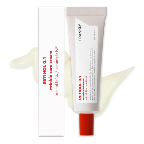 FRANKLY Retinol 0.1 Cream | Beginner Retinol for Anti-Aging, Skin Lifting & Restoration | Night Cream, 1.01 fl. oz.