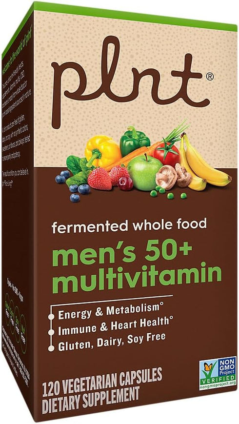 Fermented Whole Food Men’s 50+ Multivitamin - 120 Vegetarian Capsules