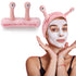 Light Pink Snail Face Wash Headband, Funny Skincare Spa Headband with Cute Alien Antenna for Women